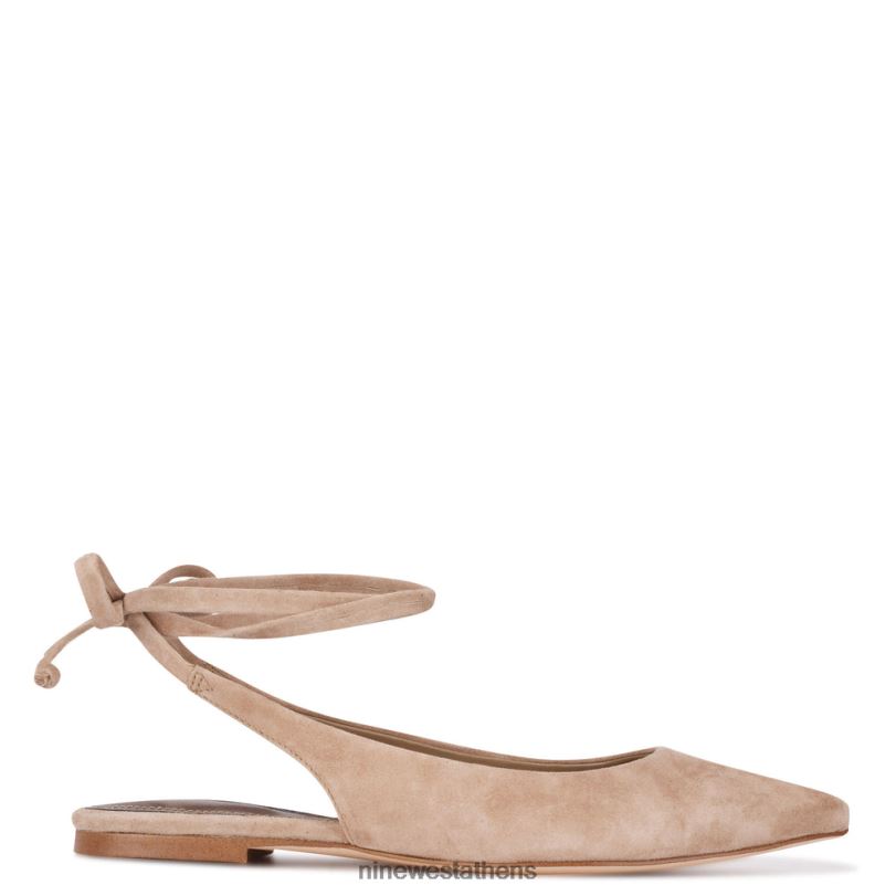 Nine West bop αστράγαλο wrap μυτερά toe flats 4L4BF2323