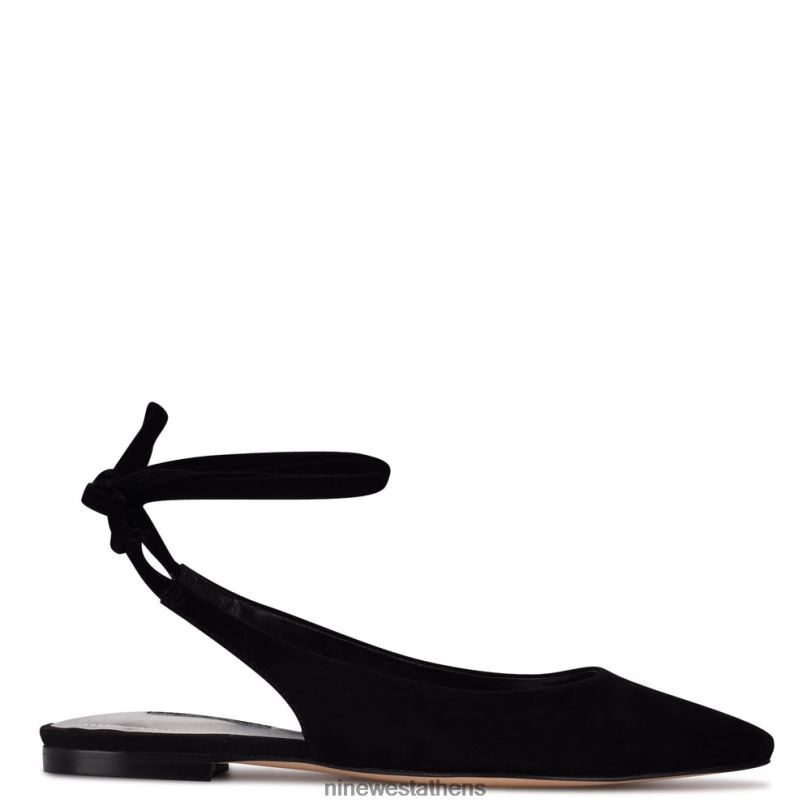Nine West bop αστράγαλο wrap μυτερά toe flats 4L4BF2325