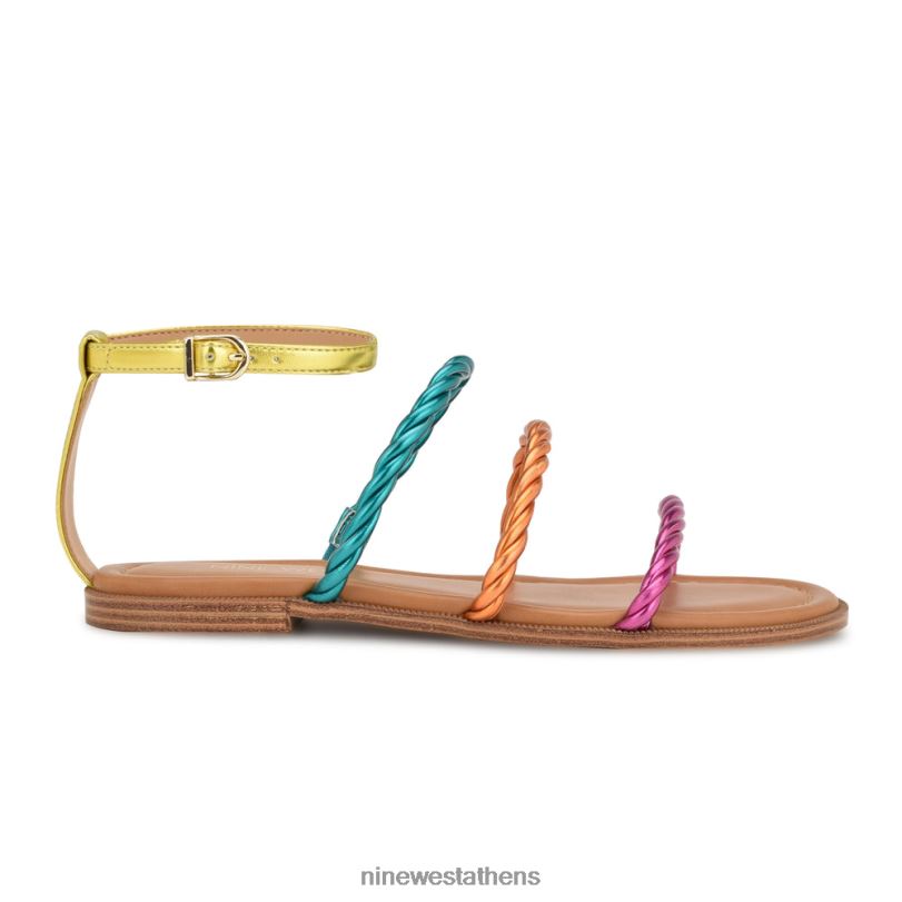 Nine West Επίπεδα σανδάλια ipster με λουράκι στον αστράγαλο 4L4BF26