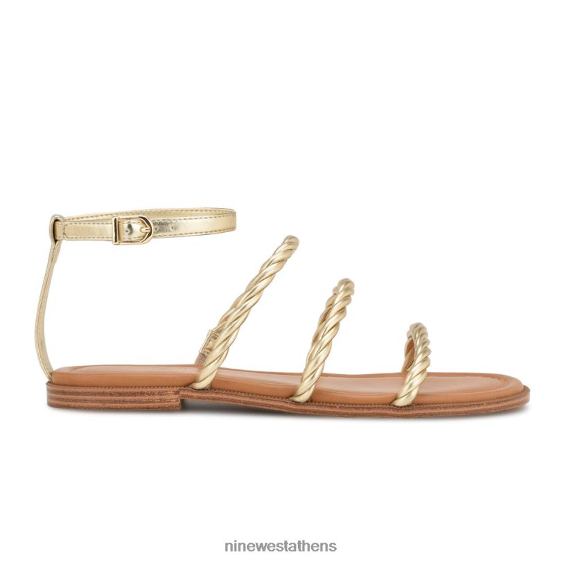 Nine West Επίπεδα σανδάλια ipster με λουράκι στον αστράγαλο 4L4BF28