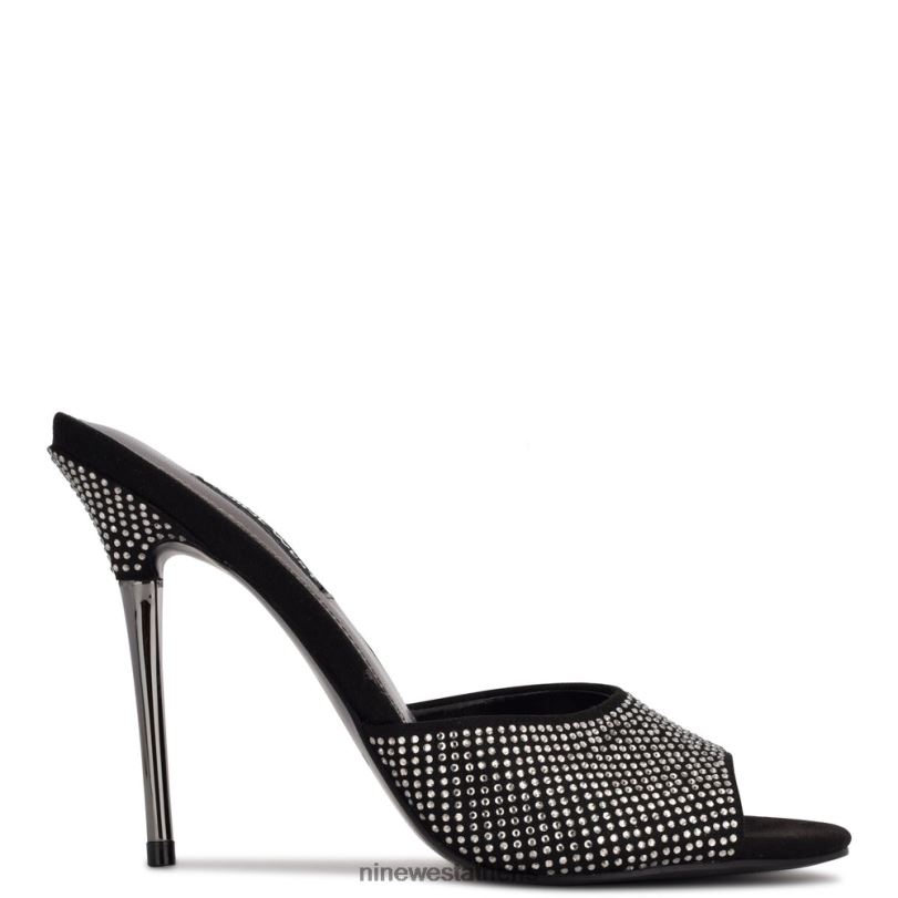 Nine West πέδιλα slide με τακούνι ντίβες 4L4BF477