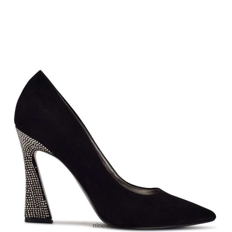 μαύρο σουέτ/στρας