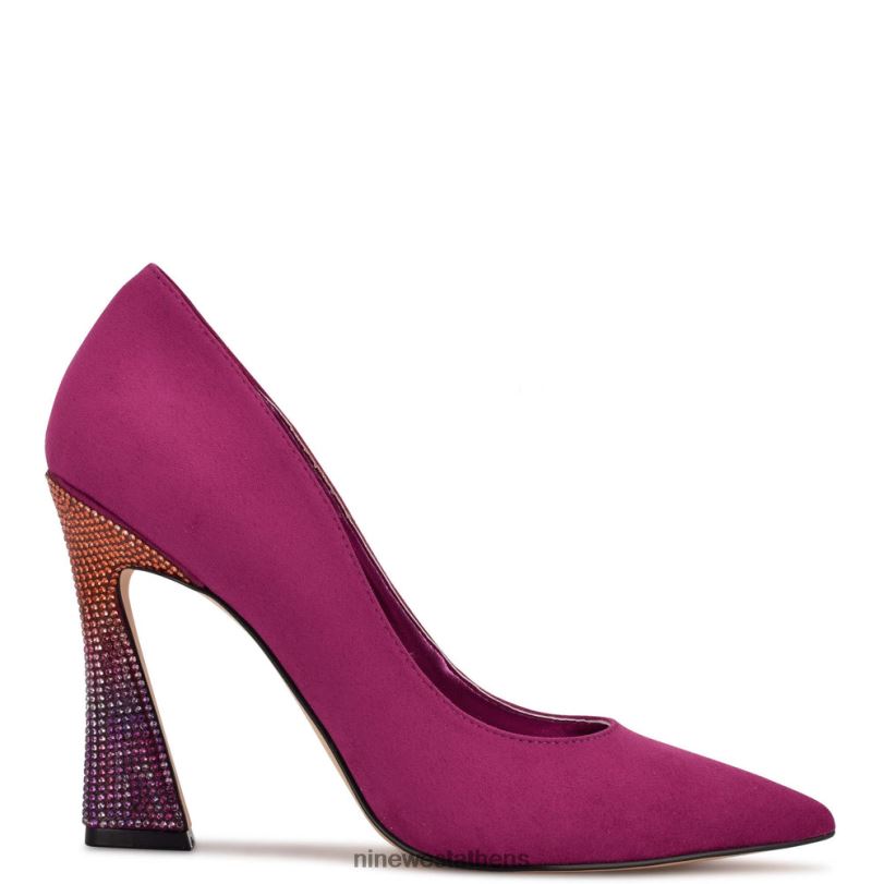 ροζ σουέτ/στρας